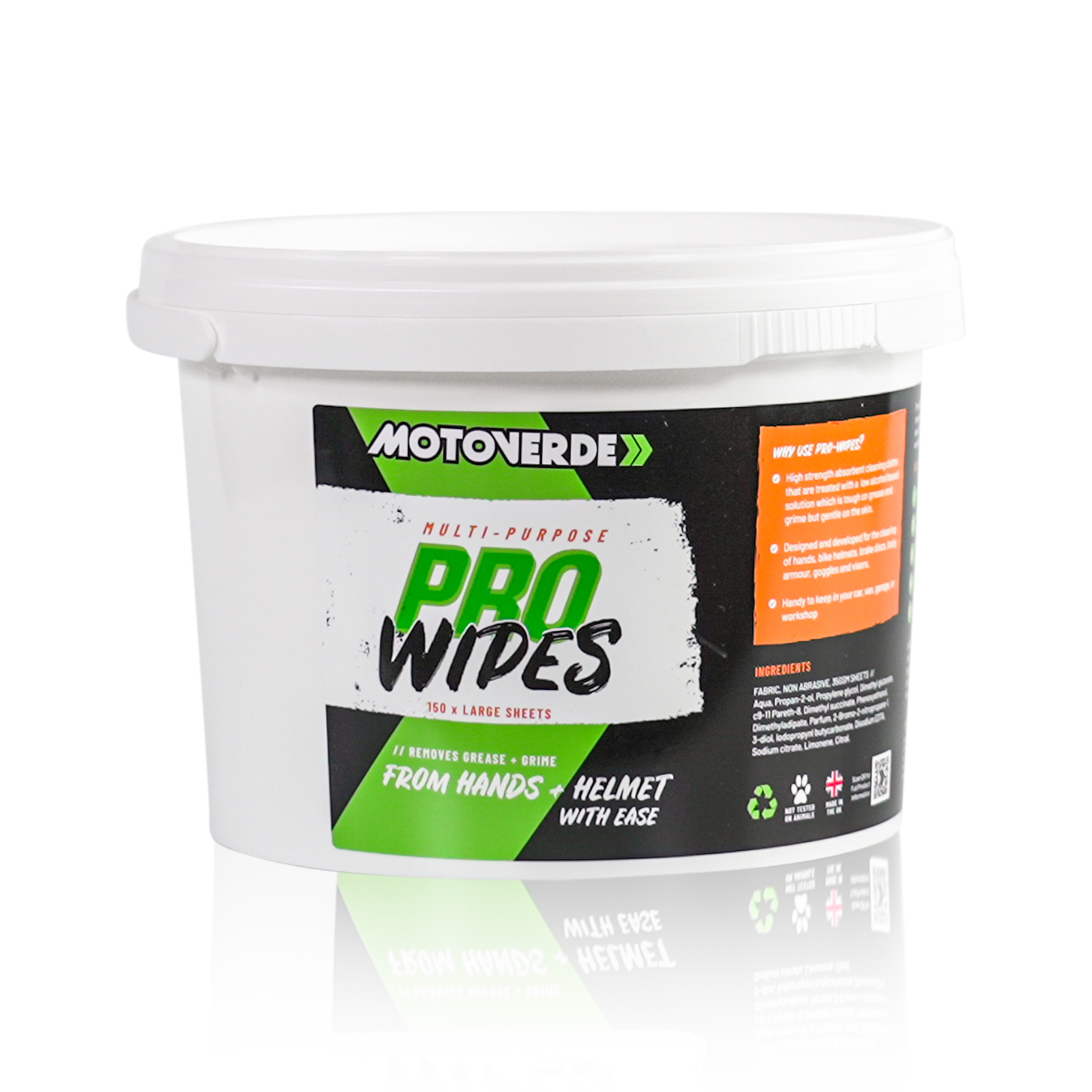 Motoverde  Pro-Wipes (150 x Wipes)