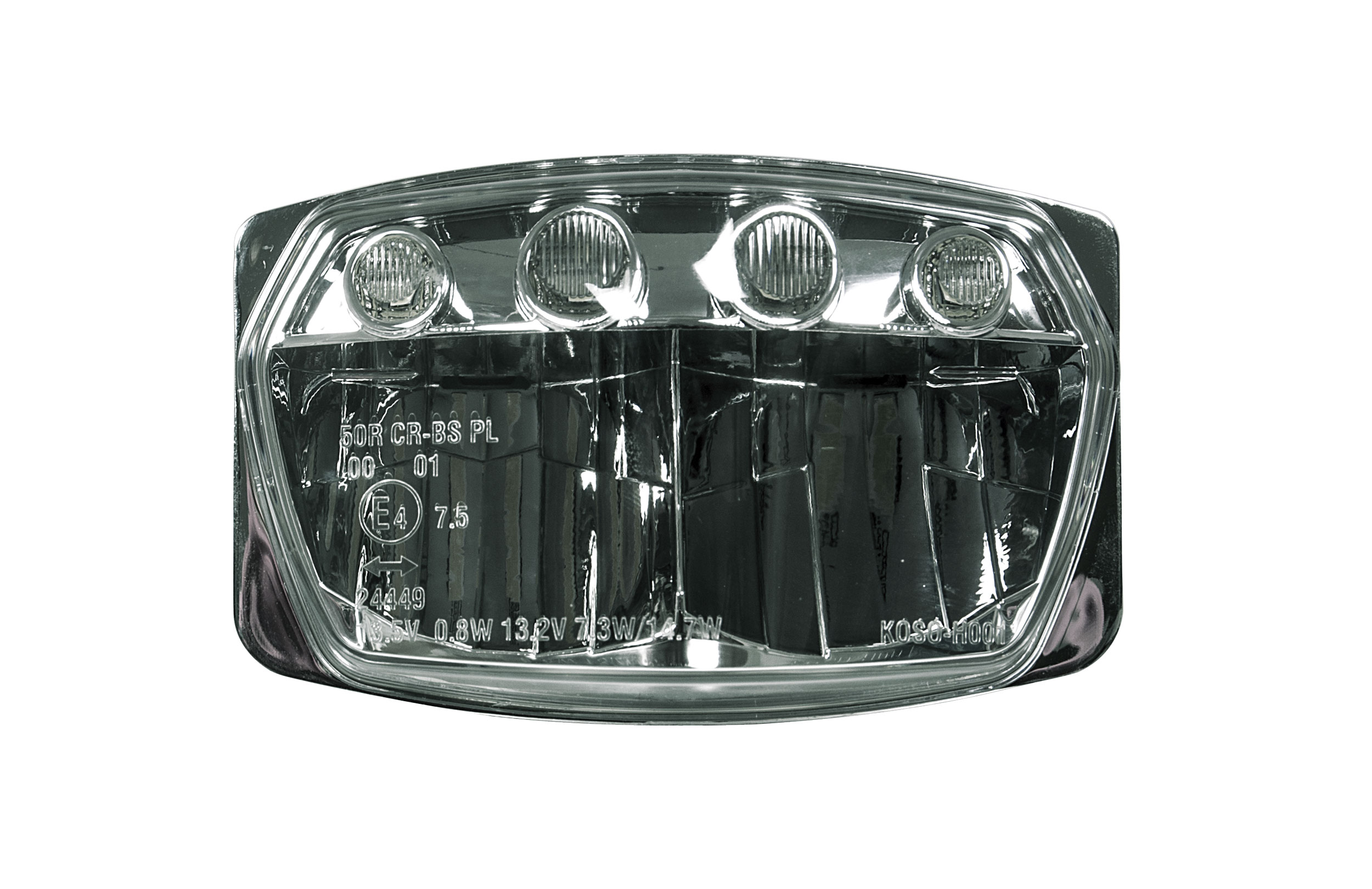 Rtech  Headlight V-Face FULL LED Svart  SVART