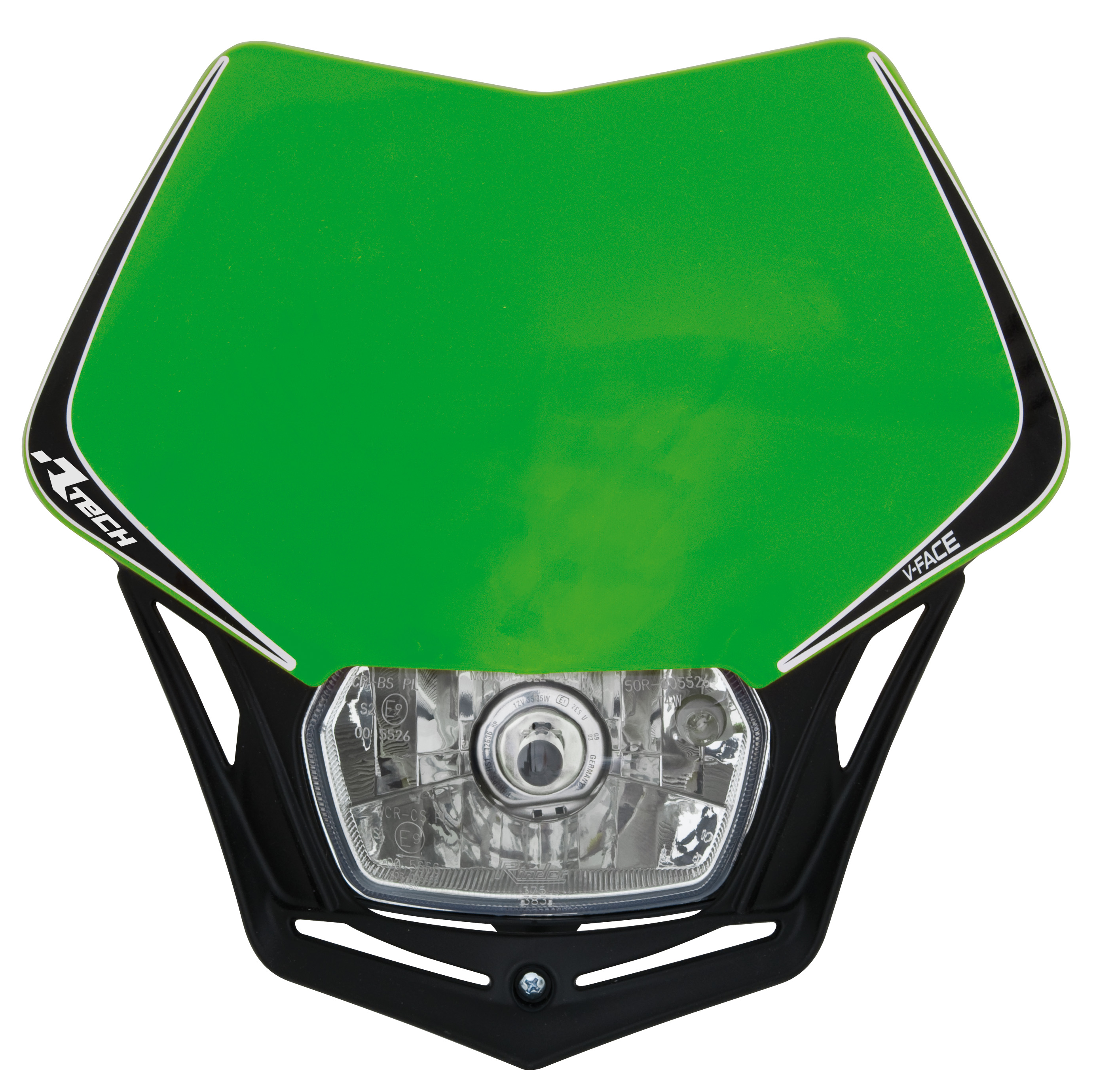 Rtech  Framlampa V-Face  GR?N