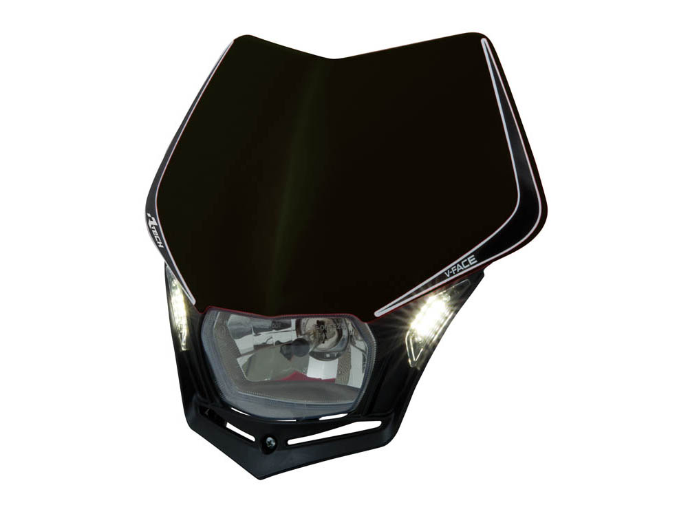 Rtech  Framlampa V-Face LED  SVART