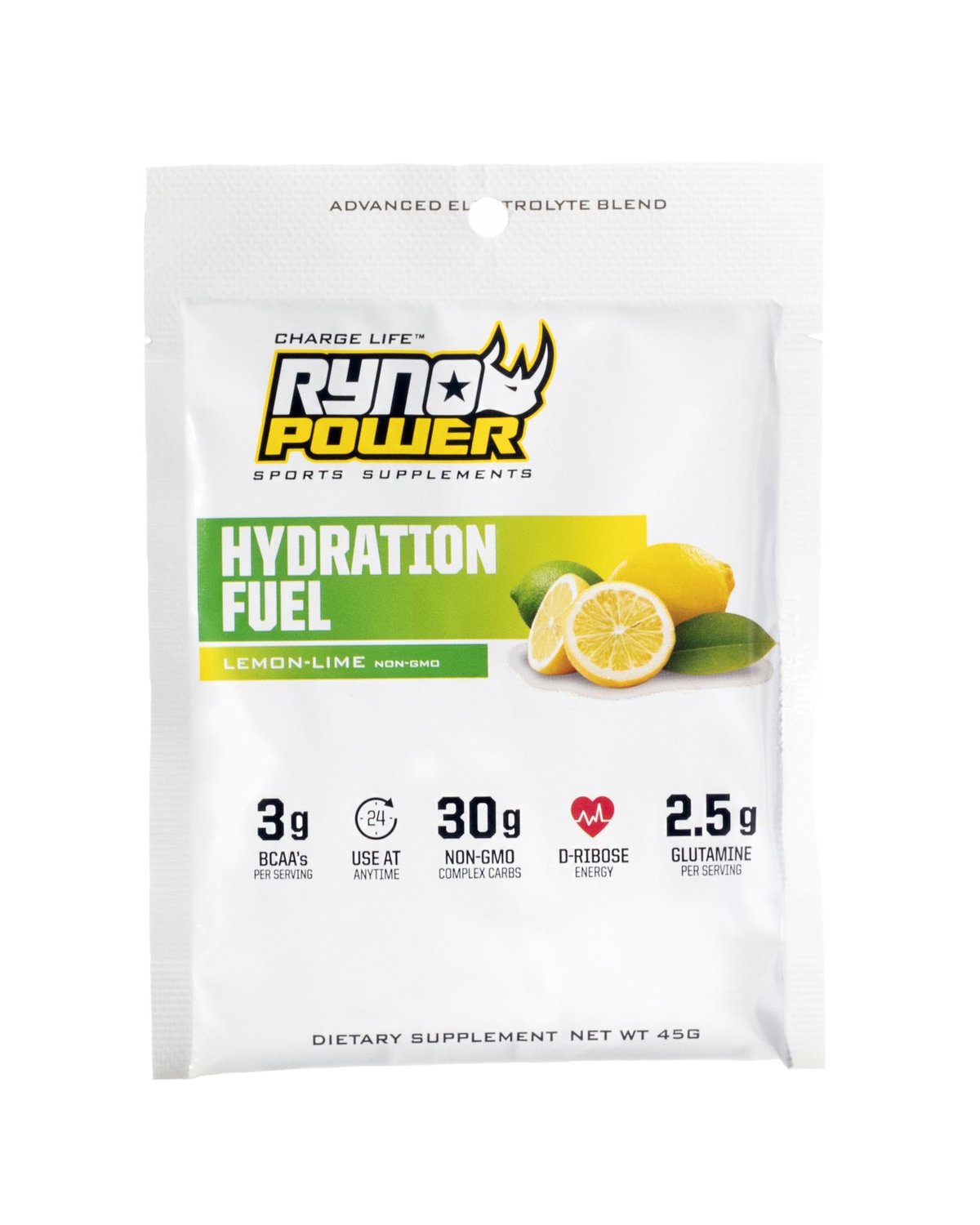 Ryno Power  Hydration Fuel 1st portionsf?rpackning  Lemon Lime